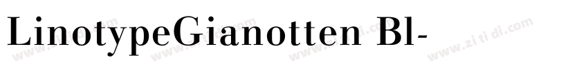 LinotypeGianotten Bl字体转换